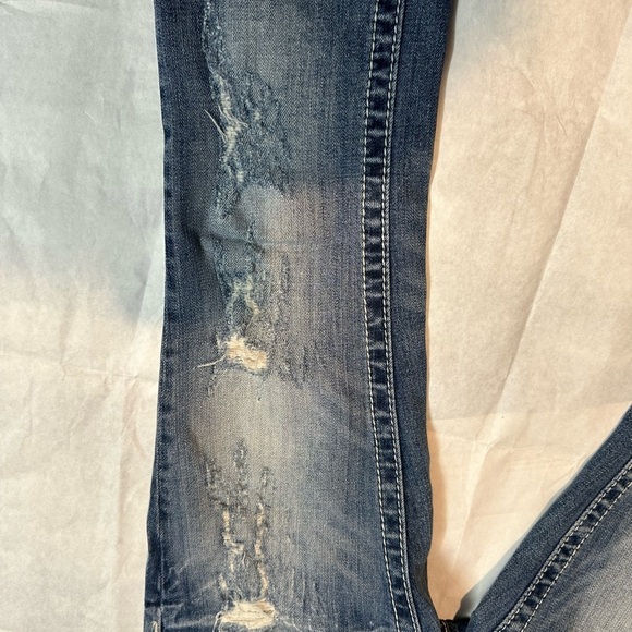 Grace Blue Flare Wide Leg Jeans - Picture 10 of 12